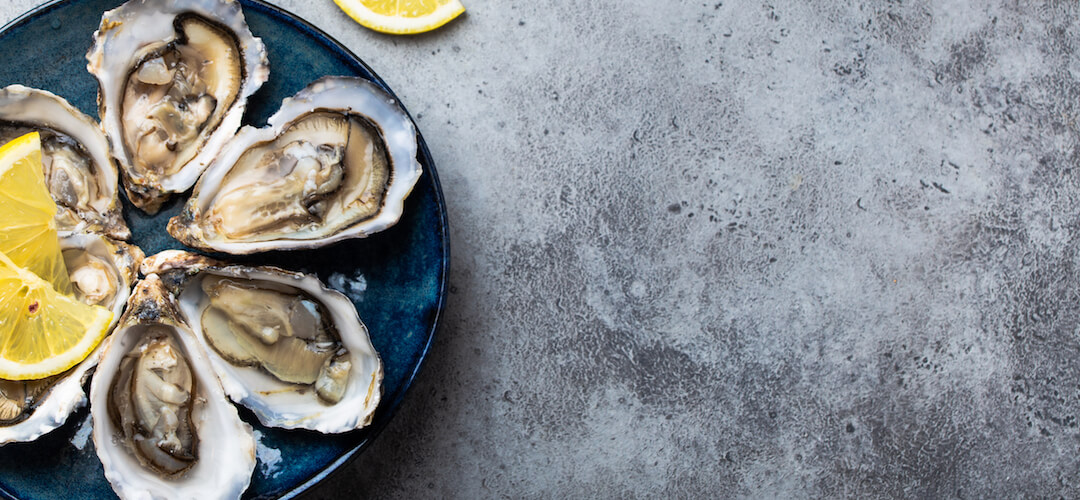 oysters in a bowl