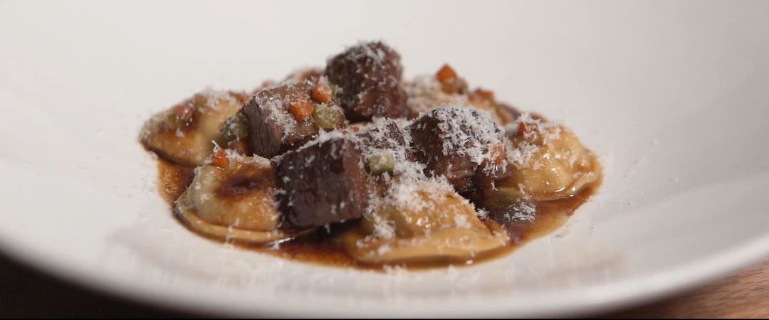 a bowl of ravioli, inspired by operas and composers in the Cooking with Opera event